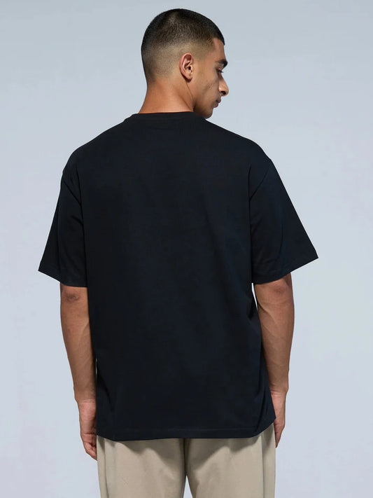 UrbanEase Oversized Black T-Shirt for Men