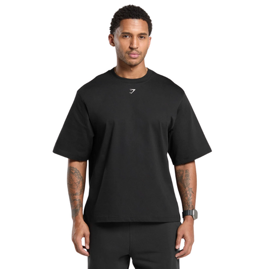 GS Statement Oversized Tee – Onyx Black