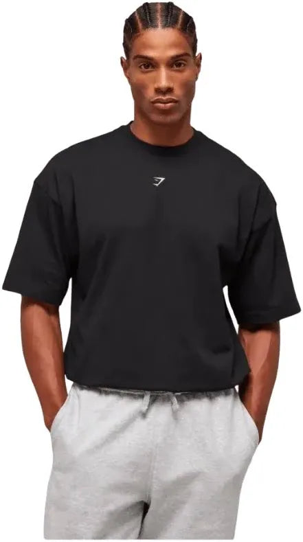 GS “Built Different” Oversized Workout Tee – Black