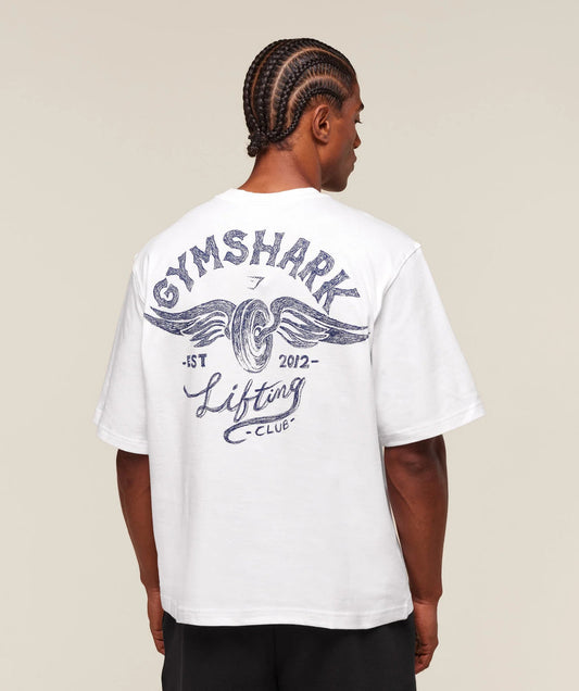 GS Heritage Lifting Club Tee – Classic White
