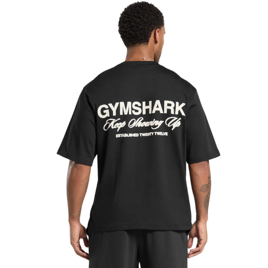 GS Statement Oversized Tee – Onyx Black