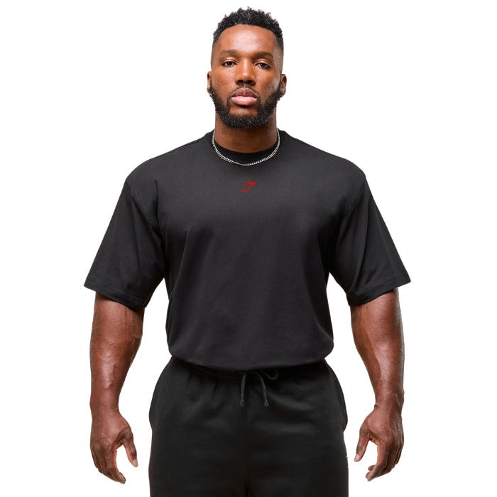 GS Oversized Performance T-Shirt – Jet Black